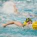Huron senior Jamie Hibbs swims after the ball in the game against Mason on Friday, May 10. Daniel Brenner I AnnArbor.com